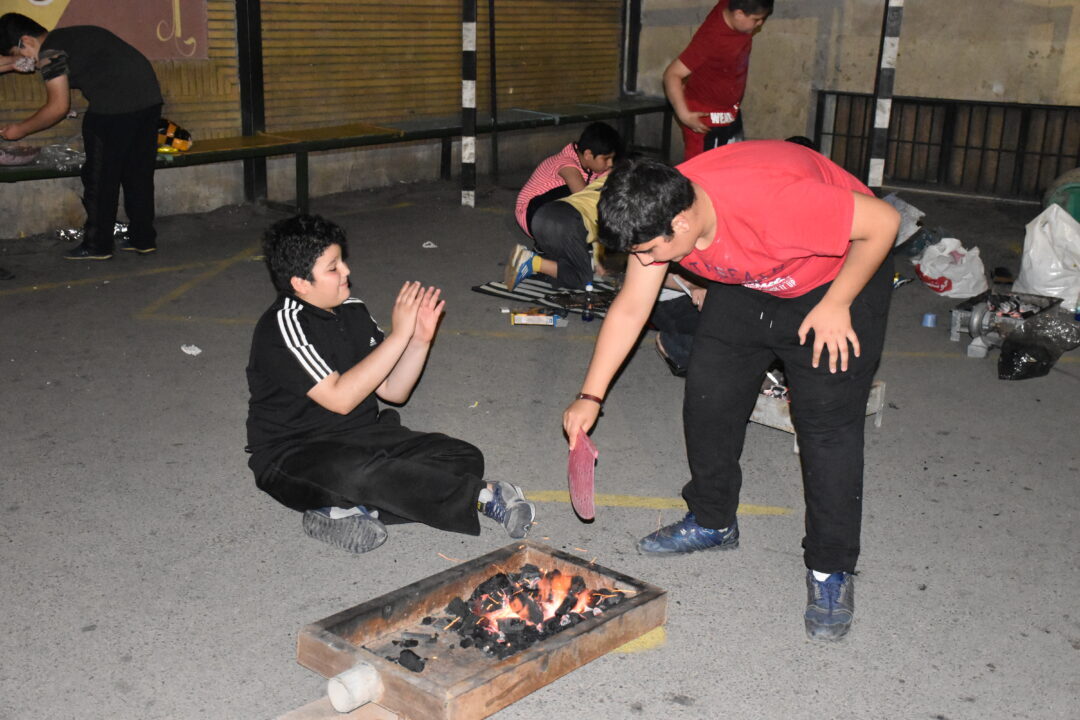 اردوی شبی در مدرسه